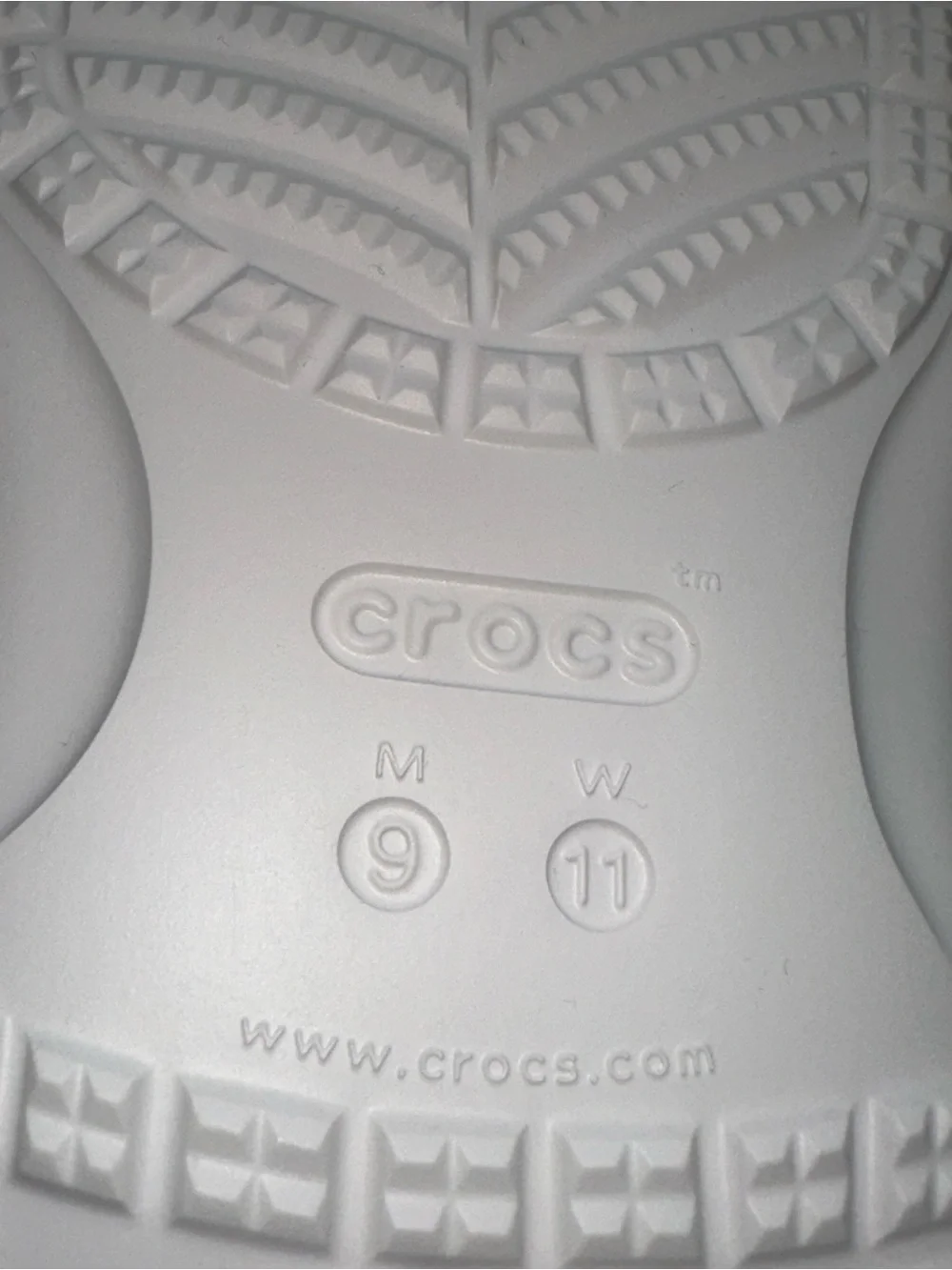 CROCS White Double Band Slide Sandals